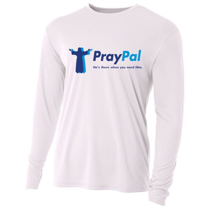 PrayPal He's There When You Need Him Cooling Performance Long Sleeve Crew
