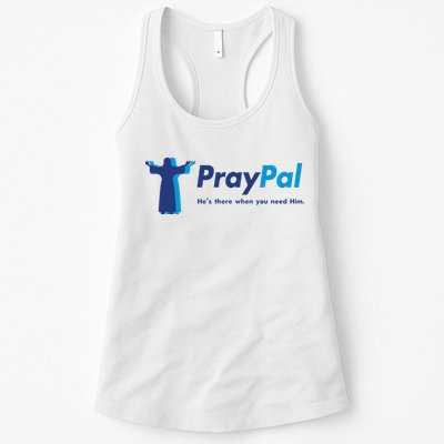 PrayPal He's There When You Need Him Womens Tank Top