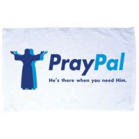PrayPal He's There When You Need Him Microfiber Hand Towel