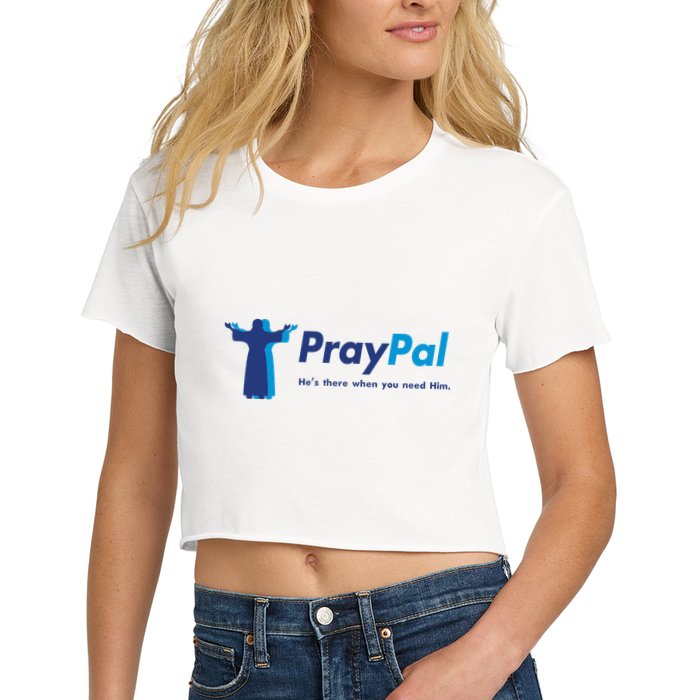 PrayPal He's There When You Need Him Crop Top