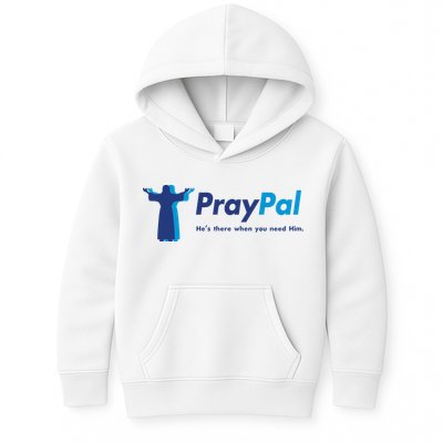 PrayPal He's There When You Need Him Kids Hoodie