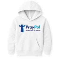 PrayPal He's There When You Need Him Kids Hoodie