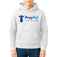 PrayPal He's There When You Need Him Kids Hoodie