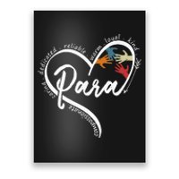 Para Heart Teacher Paraprofessional Paraeducator Poster