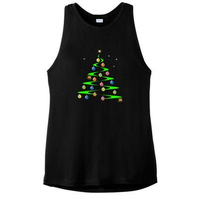 Pickleball Holiday Tree | Pickleball Tree | Pickleball Holiday Gift | Great Ladies PosiCharge Tri-Blend Wicking Tank