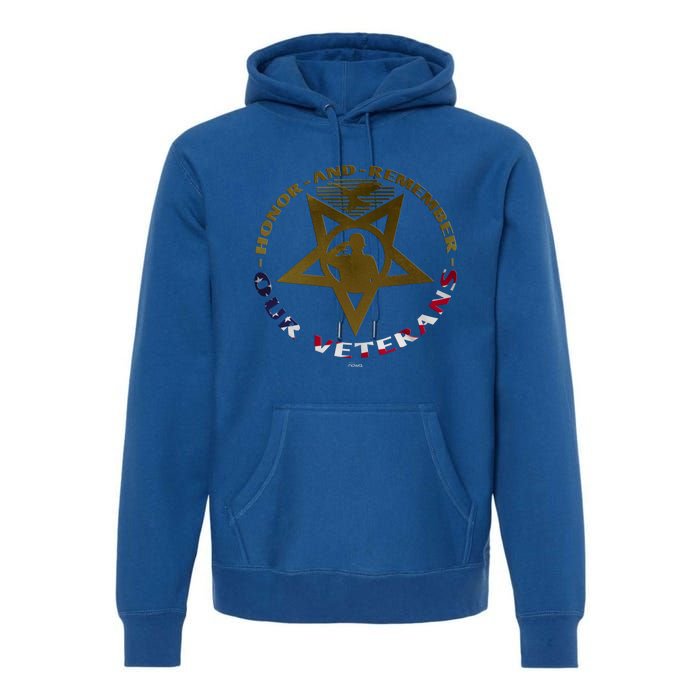 Public Holiday To Honor And Remember Our Veterans Medal Gift Premium Hoodie