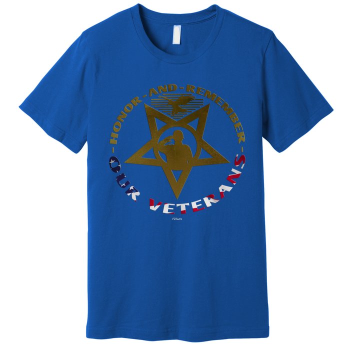 Public Holiday To Honor And Remember Our Veterans Medal Gift Premium T-Shirt