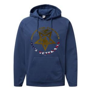 Public Holiday To Honor And Remember Our Veterans Medal Gift Performance Fleece Hoodie