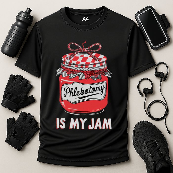 Phlebotomy Humor Technicians Medical Phleb Cooling Performance Crew T-Shirt
