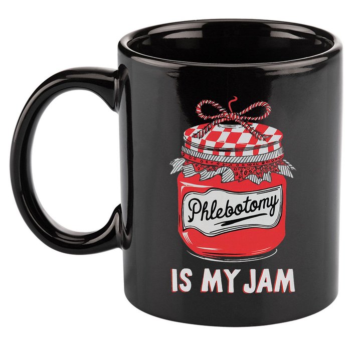 Phlebotomy Humor Technicians Medical Phleb 11oz C Handle Ceramic Mug