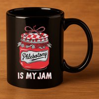 Phlebotomy Humor Technicians Medical Phleb 11oz C Handle Ceramic Mug