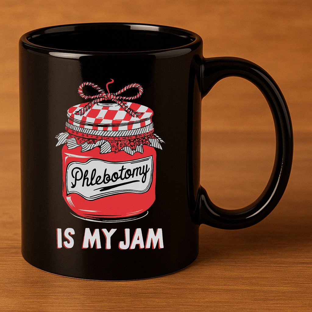 Phlebotomy Humor Technicians Medical Phleb 11oz C Handle Ceramic Mug