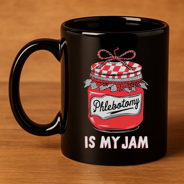Phlebotomy Humor Technicians Medical Phleb 11oz C Handle Ceramic Mug