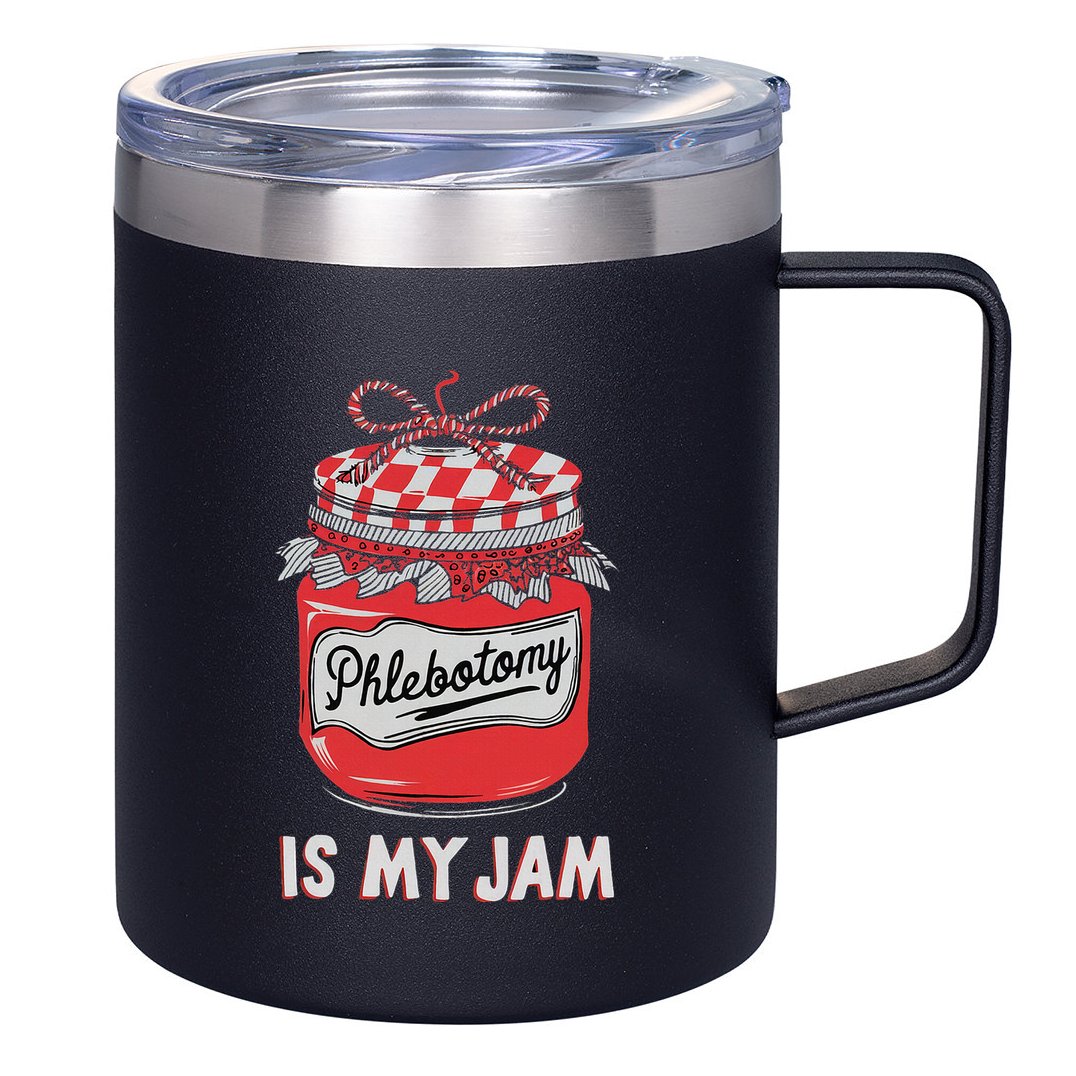 Phlebotomy Humor Technicians Medical Phleb 12oz Stainless Steel Coffee Mug