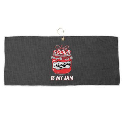 Phlebotomy Humor Technicians Medical Phleb Large Microfiber Waffle Golf Towel