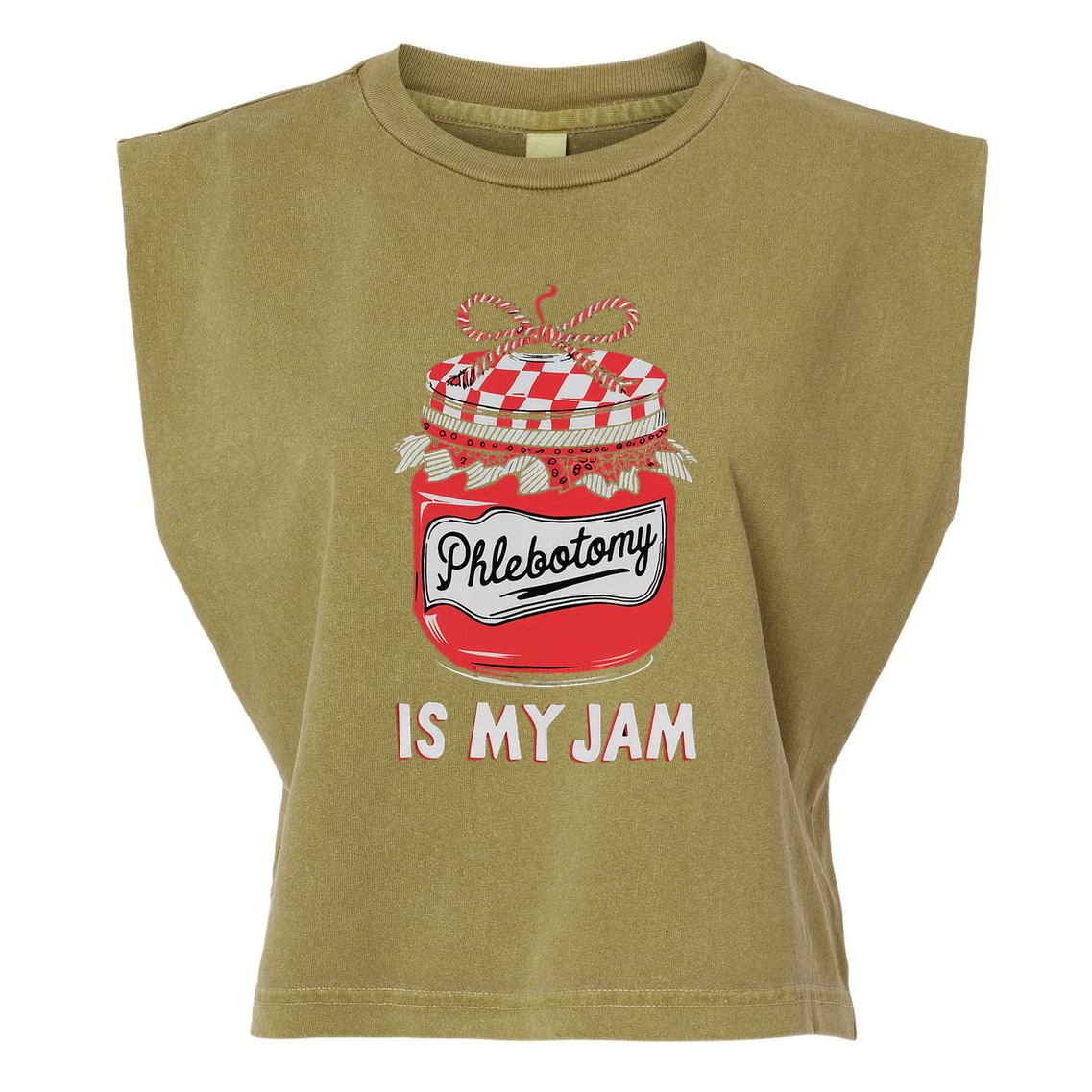 Phlebotomy Humor Technicians Medical Phleb Garment-Dyed Women's Muscle Tee