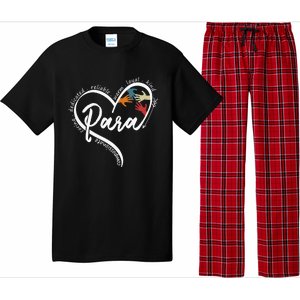 Para Heart Teacher Paraprofessional Paraeducator Pajama Set