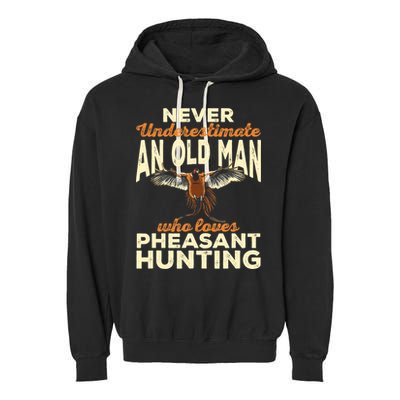 Pheasant Hunting Upland Bird Hunting Garment-Dyed Fleece Hoodie
