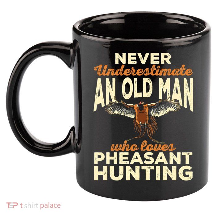 Pheasant Hunting Upland Bird Hunting 11oz C Handle Ceramic Mug