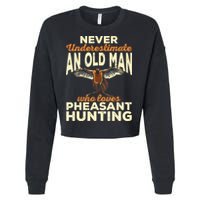 Pheasant Hunting Upland Bird Hunting Cropped Pullover Crew