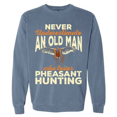 Pheasant Hunting Upland Bird Hunting Garment-Dyed Sweatshirt