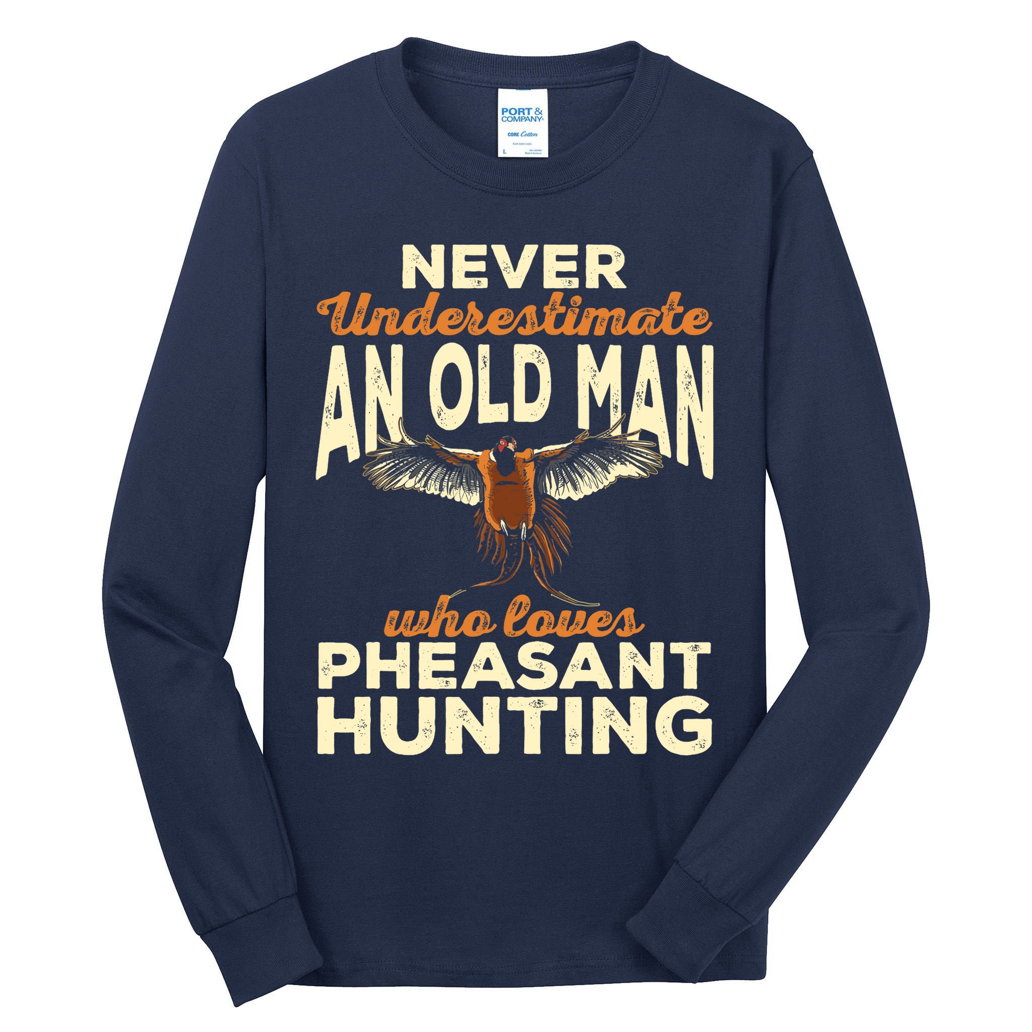 Pheasant Hunting Upland Bird Hunting Tall Long Sleeve T-Shirt