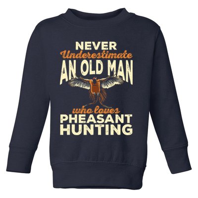 Pheasant Hunting Upland Bird Hunting Toddler Sweatshirt