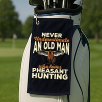 Pheasant Hunting Upland Bird Hunting Golf Towel
