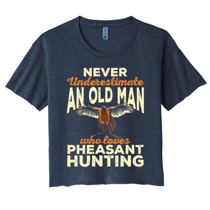 Pheasant Hunting Upland Bird Hunting Women's Crop Top Tee