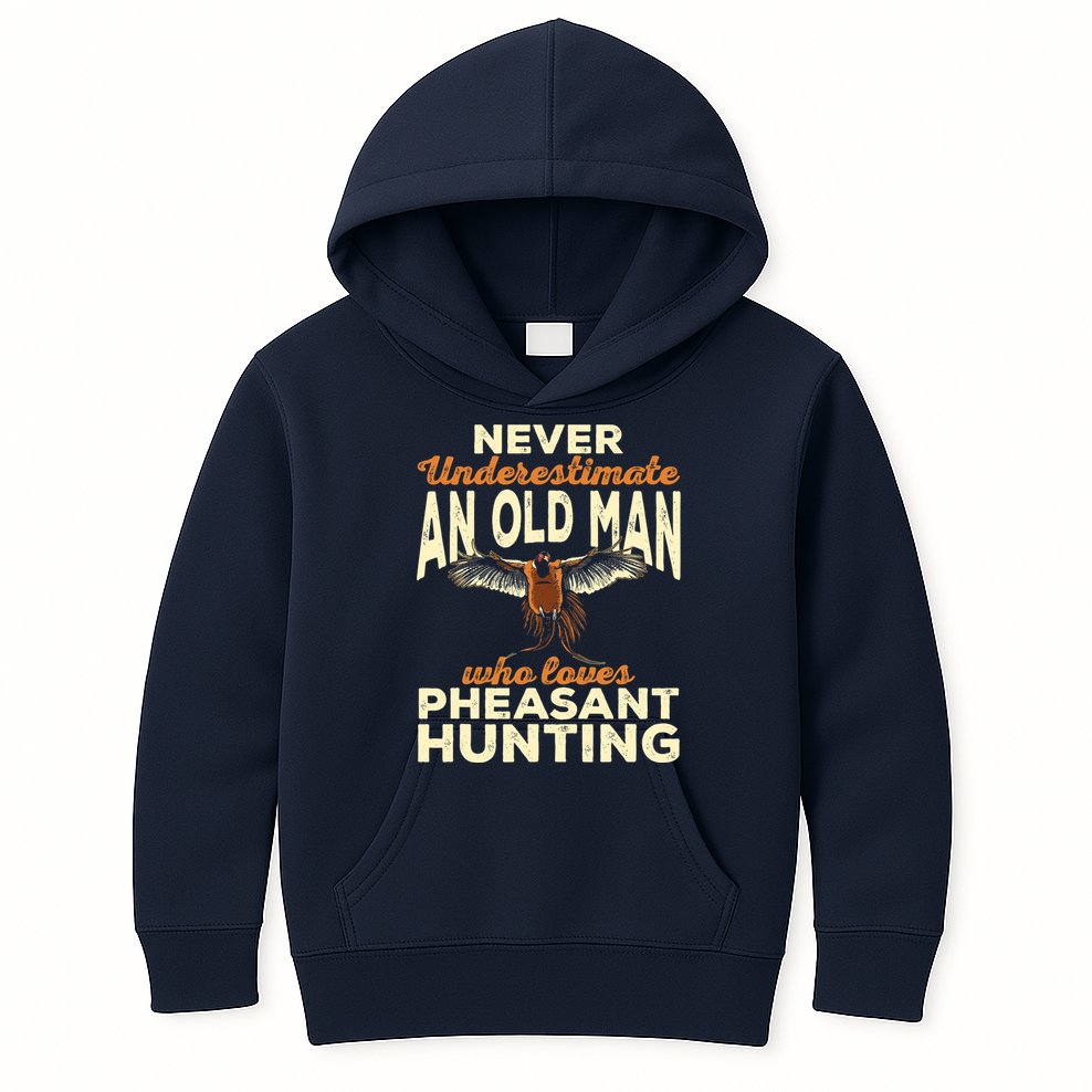 Pheasant Hunting Upland Bird Hunting Kids Hoodie