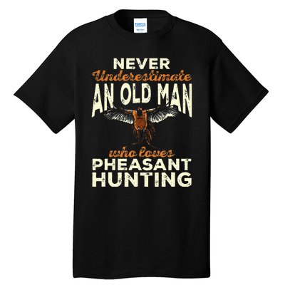 Pheasant Hunting Upland Bird Hunting Tall T-Shirt