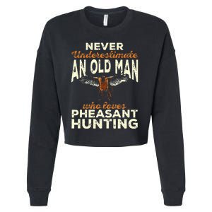 Pheasant Hunting Upland Bird Hunting Cropped Pullover Crew