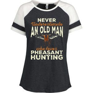 Pheasant Hunting Upland Bird Hunting Enza Ladies Jersey Colorblock Tee