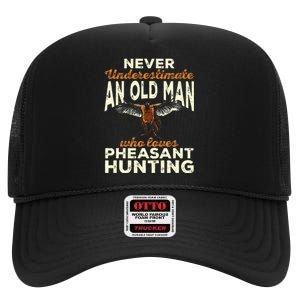 Pheasant Hunting Upland Bird Hunting High Crown Mesh Back Trucker Hat