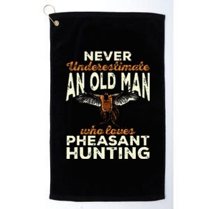 Pheasant Hunting Upland Bird Hunting Platinum Collection Golf Towel