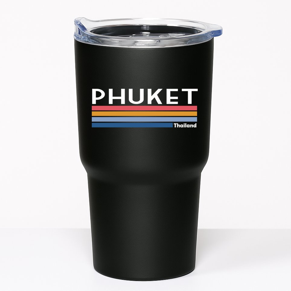 Phuket Thailand Vintage 1980's Logo Tumbler