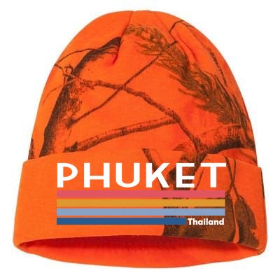 Phuket Thailand Vintage 1980's Logo Kati Licensed 12" Camo Beanie