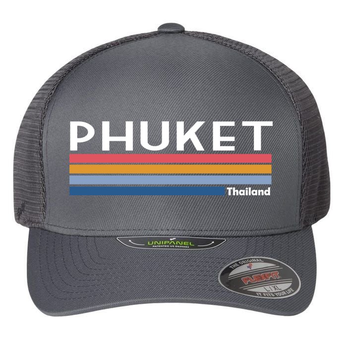 Phuket Thailand Vintage 1980's Logo Flexfit Unipanel Trucker Cap