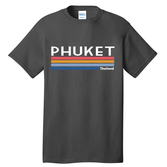 Phuket Thailand Vintage 1980's Logo Tall T-Shirt