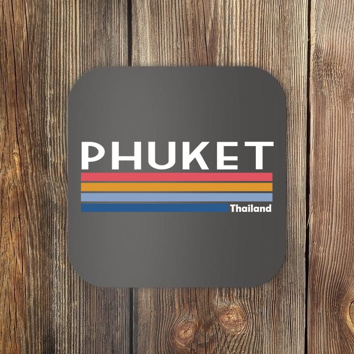 Phuket Thailand Vintage 1980's Logo Coaster