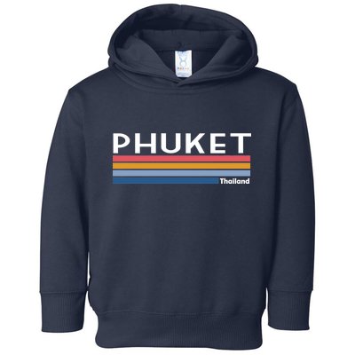 Phuket Thailand Vintage 1980's Logo Toddler Hoodie