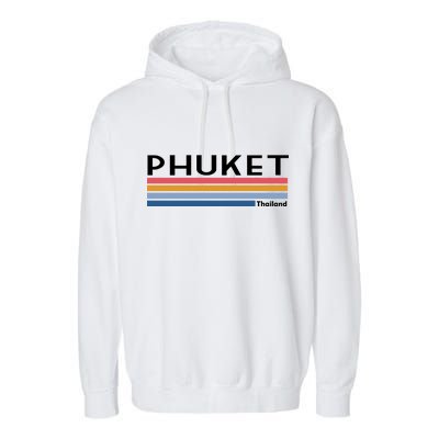 Phuket Thailand Vintage 1980's Logo Garment-Dyed Fleece Hoodie