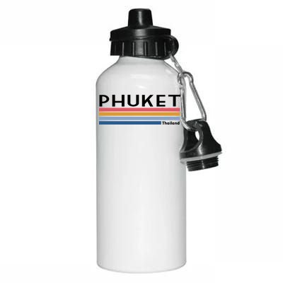 Phuket Thailand Vintage 1980's Logo Aluminum Water Bottle