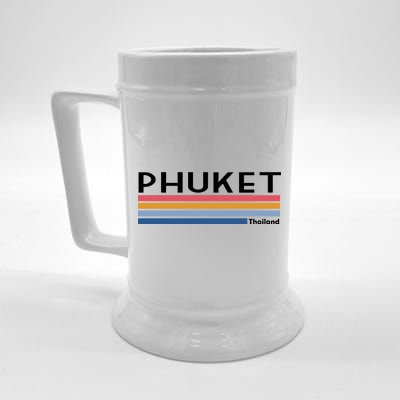 Phuket Thailand Vintage 1980's Logo Beer Stein