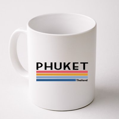 Phuket Thailand Vintage 1980's Logo Coffee Mug