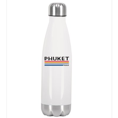 Phuket Thailand Vintage 1980's Logo Stainless Steel Insulated Water Bottle