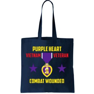 Purple Heart Vietnam Veteran Tote Bag