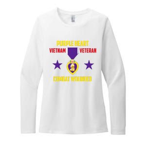 Purple Heart Vietnam Veteran Womens CVC Long Sleeve Shirt