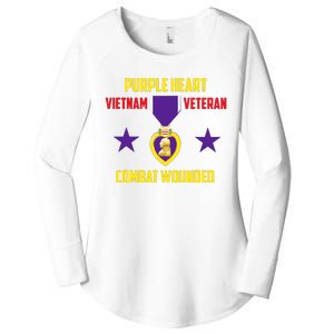 Purple Heart Vietnam Veteran Women's Perfect Tri Tunic Long Sleeve Shirt