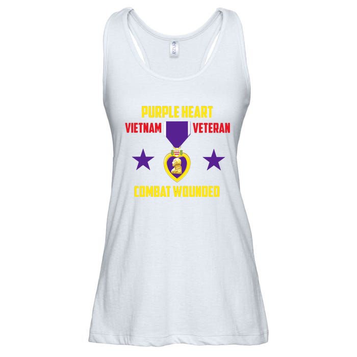 Purple Heart Vietnam Veteran Ladies Essential Flowy Tank